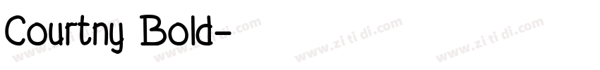 Courtny Bold字体转换